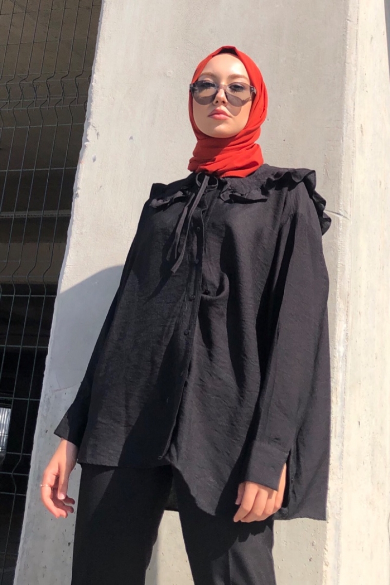 Akafia Siyah Gömlek