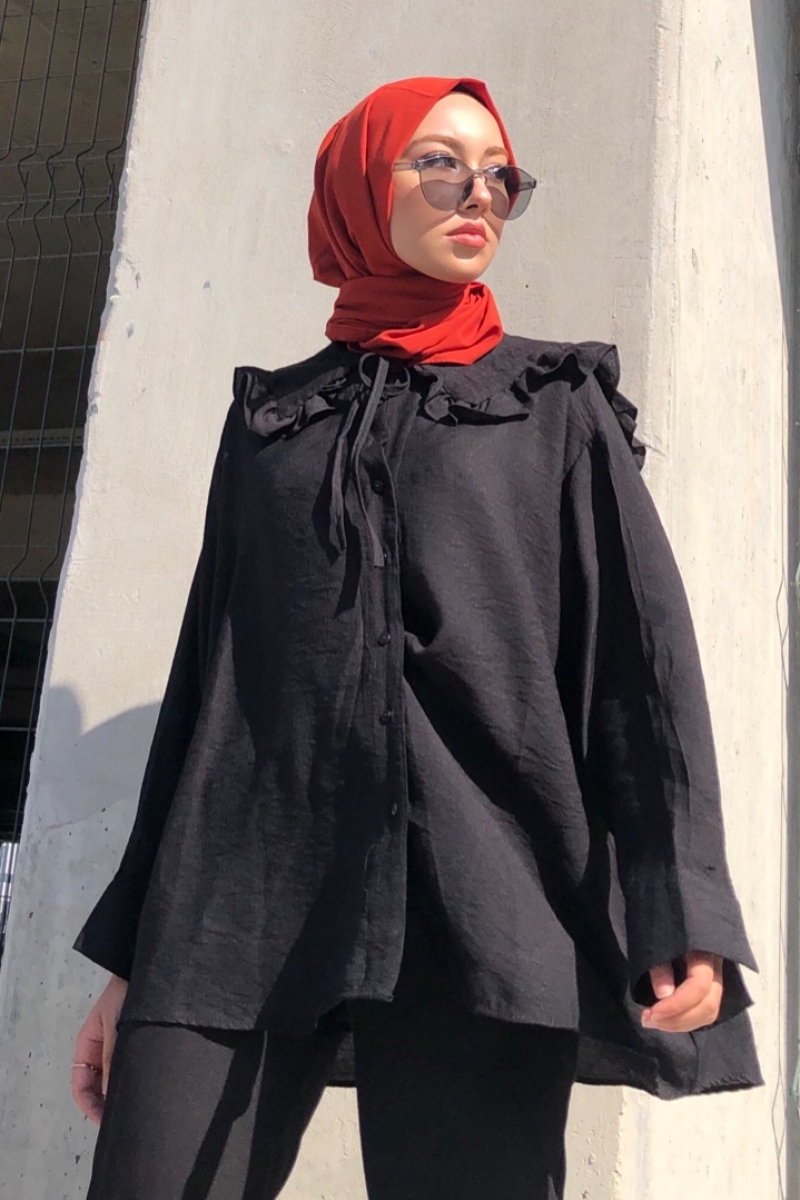 Akafia Siyah Gömlek