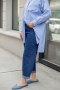 Albertine Mavi Kot Pantolon
