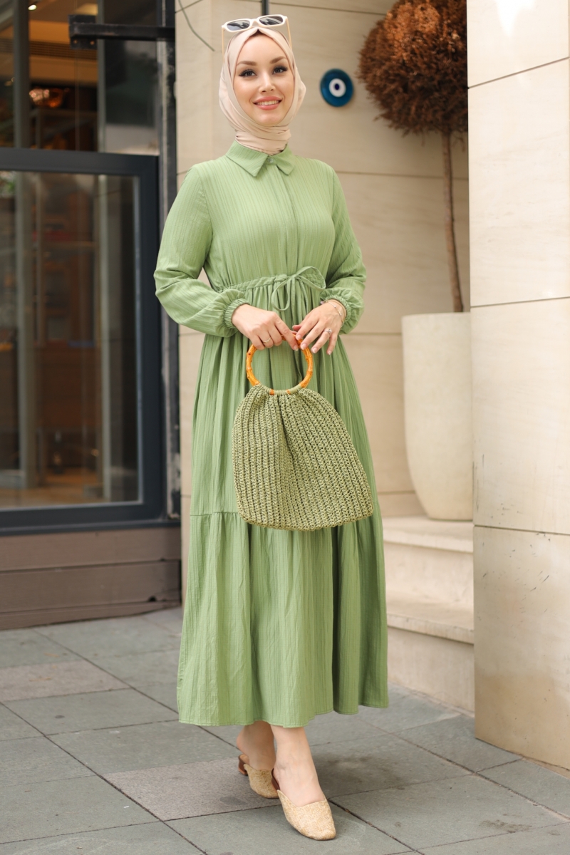Alder Mint Yeşili Elbise