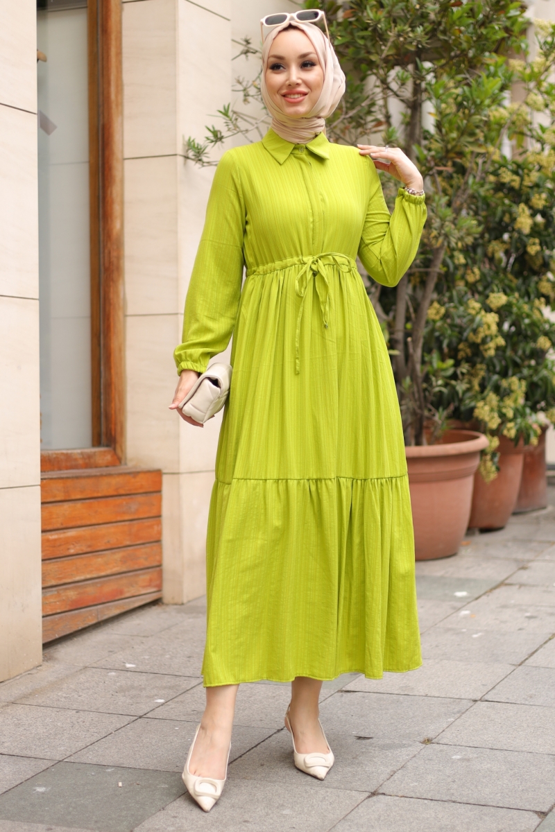 Alder Yağ Yeşili Elbise