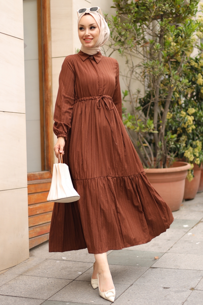 Alder Kahverengi Elbise