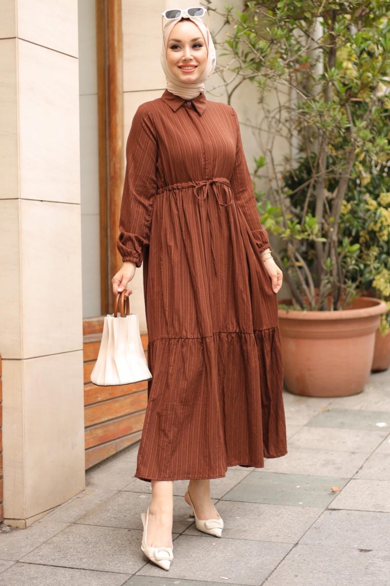 Alder Kahverengi Elbise