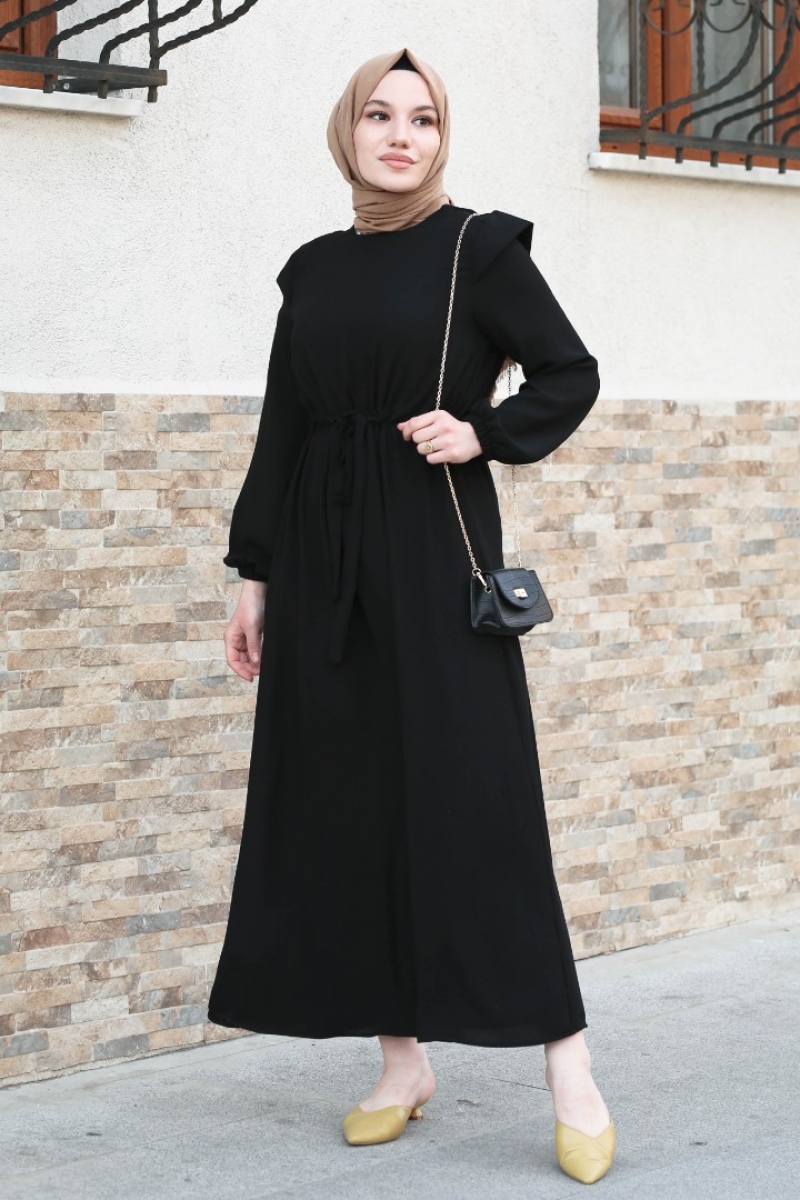 Aleya Siyah Elbise