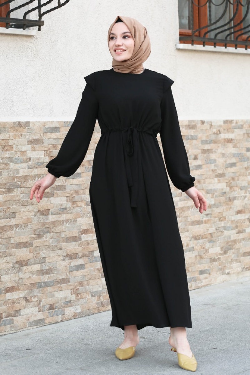 Aleya Siyah Elbise