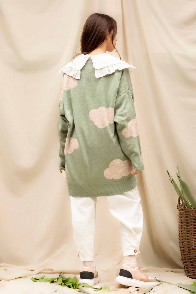 Alisson Mint Yeşili Hırka