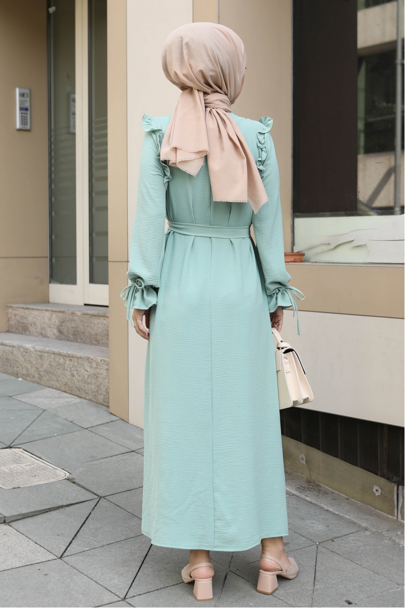 Almeda Mint Yeşili Elbise
