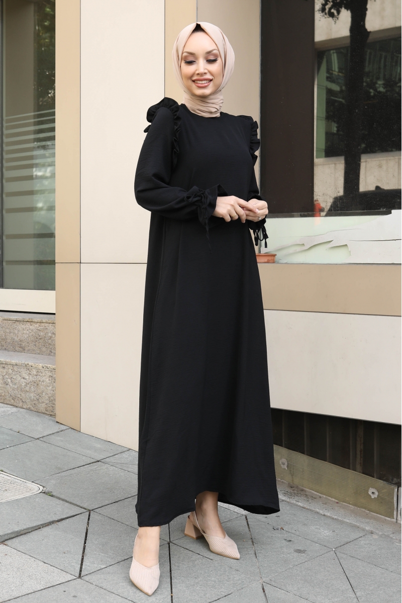 Almeda Siyah Elbise