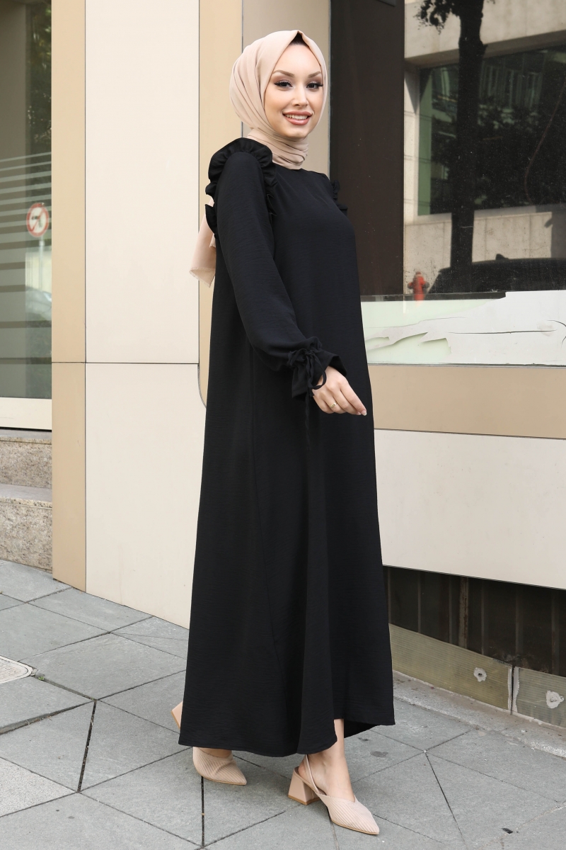 Almeda Siyah Elbise