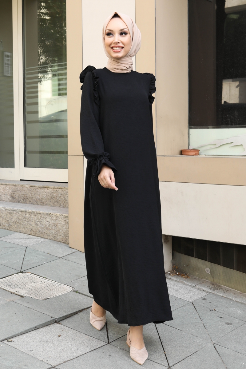 Almeda Siyah Elbise