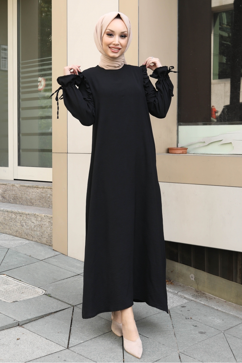 Almeda Siyah Elbise