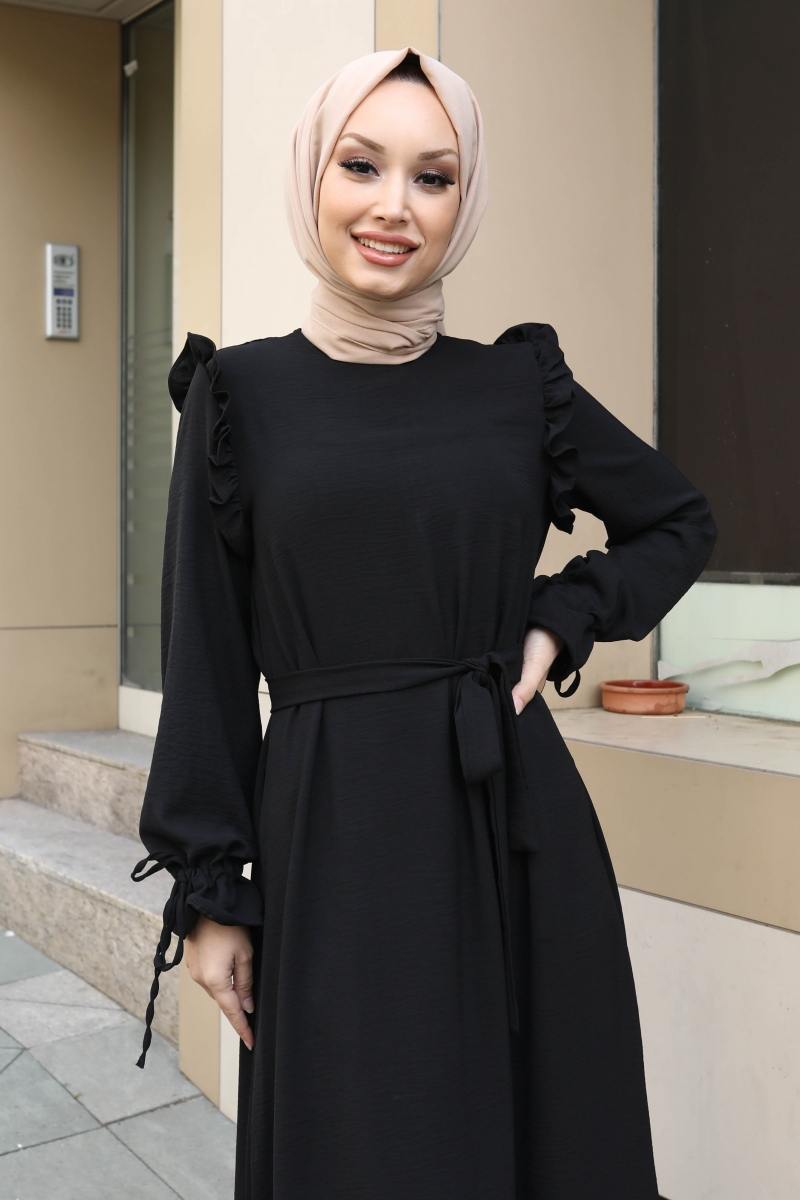 Almeda Siyah Elbise