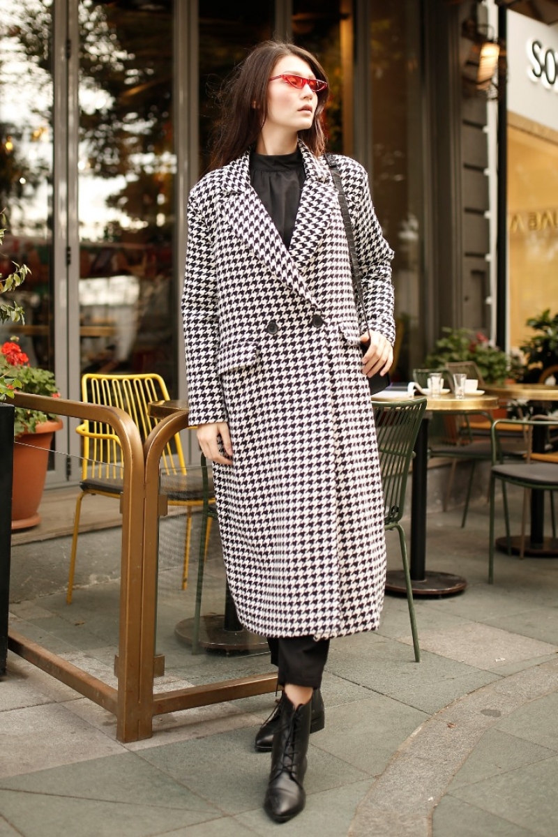 Alwis Beyaz Kaz Ayağı Kaban