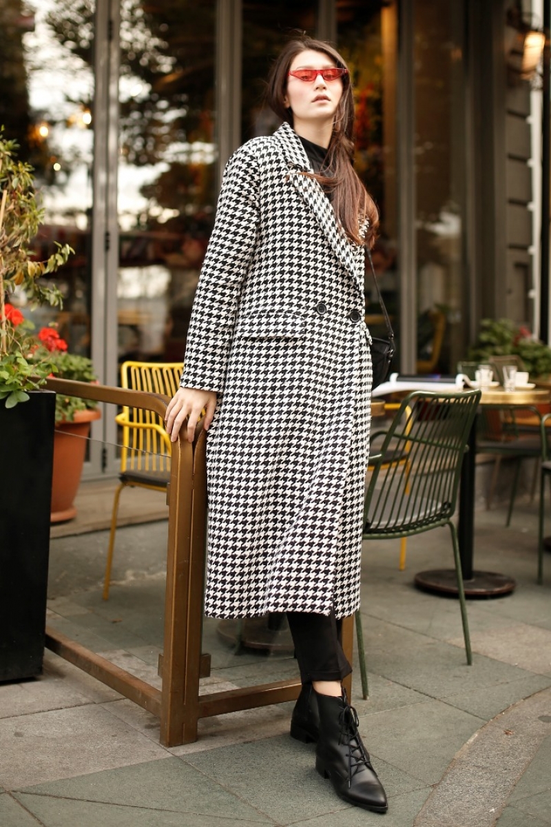 Alwis Beyaz Kaz Ayağı Kaban