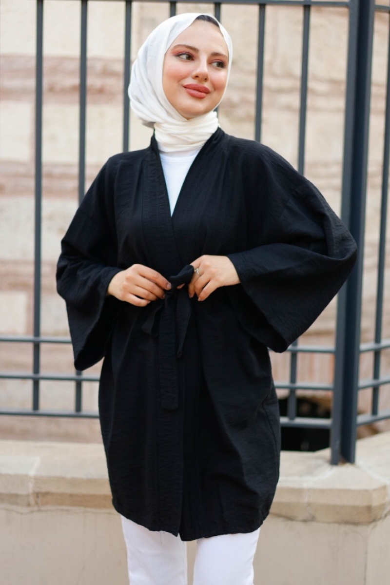 Anelka Siyah Kimono