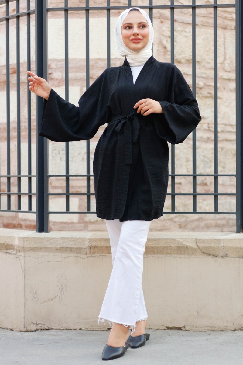 Anelka Siyah Kimono