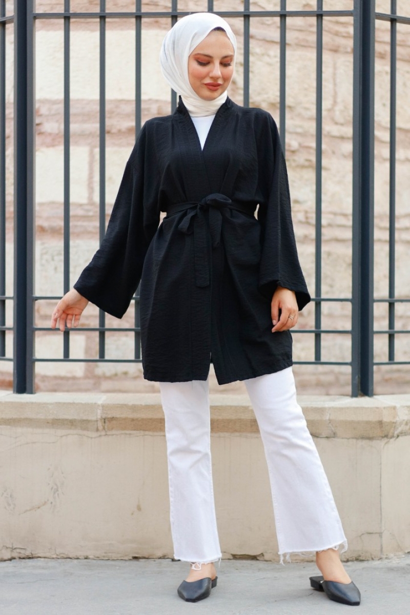 Anelka Siyah Kimono