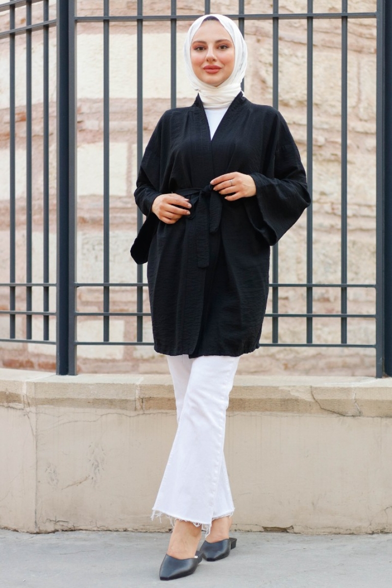 Anelka Siyah Kimono