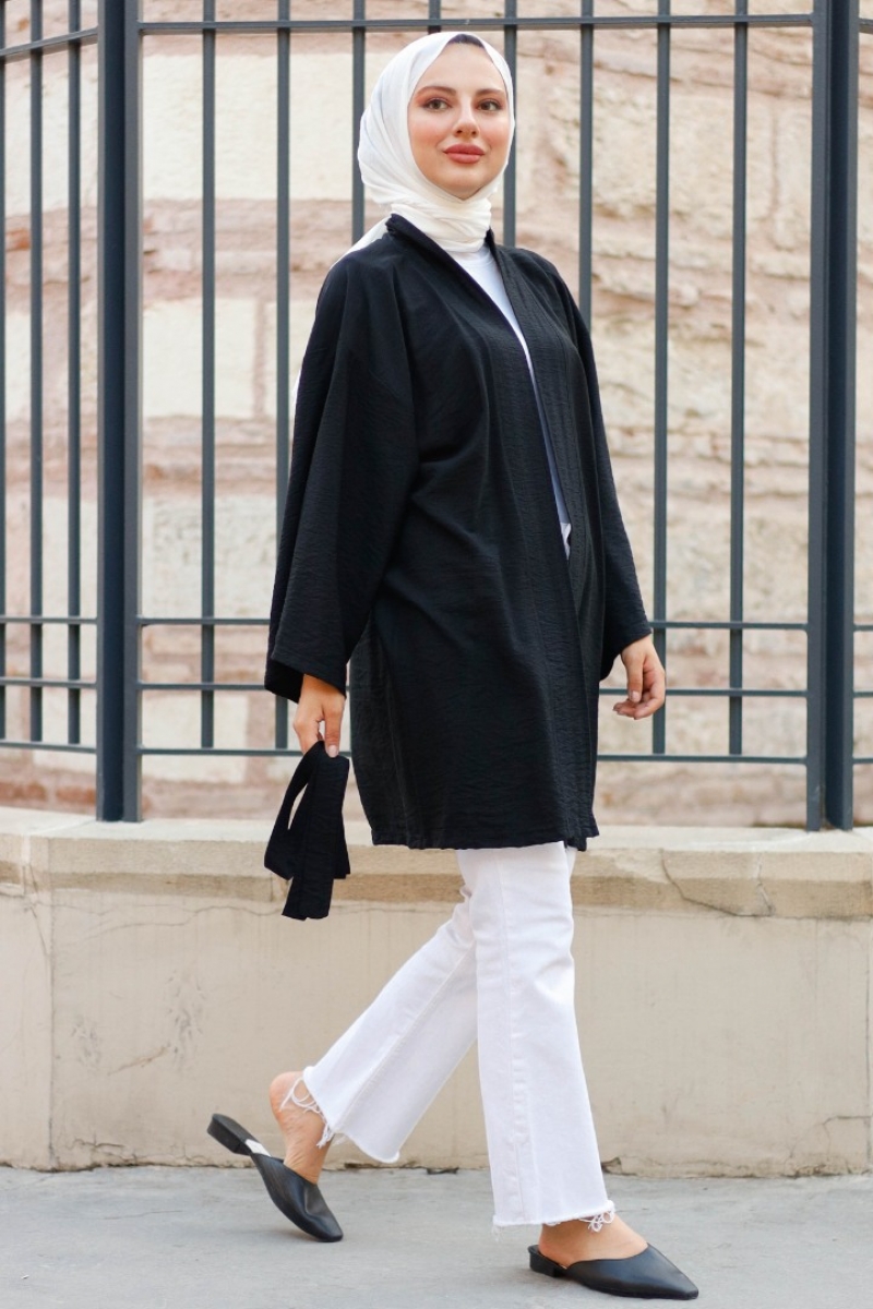 Anelka Siyah Kimono