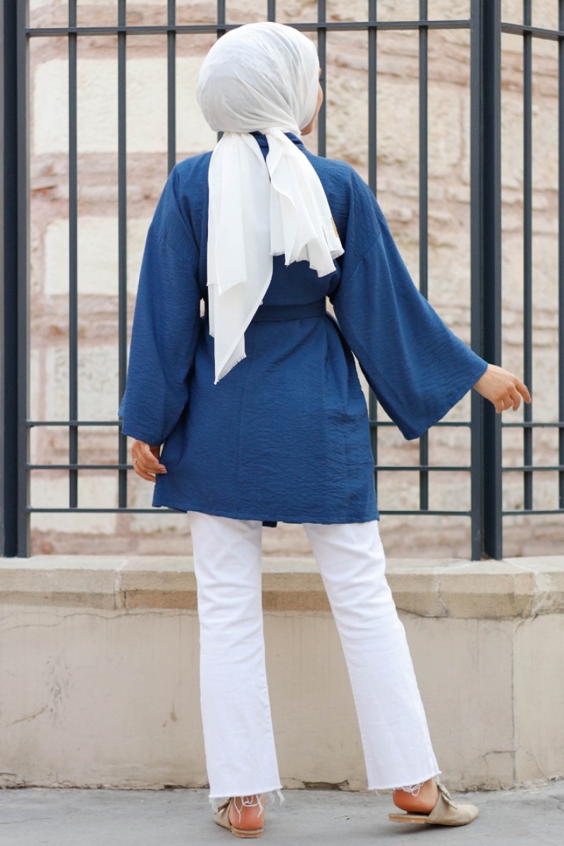 Anelka İndigo Kimono