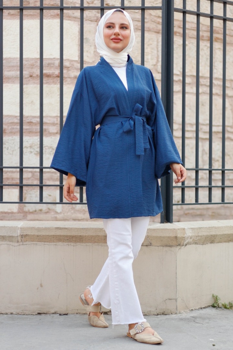 Anelka İndigo Kimono