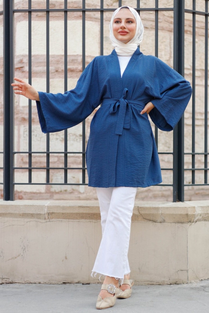 Anelka İndigo Kimono
