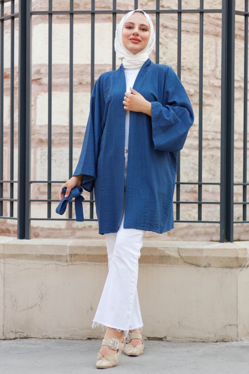 Anelka İndigo Kimono