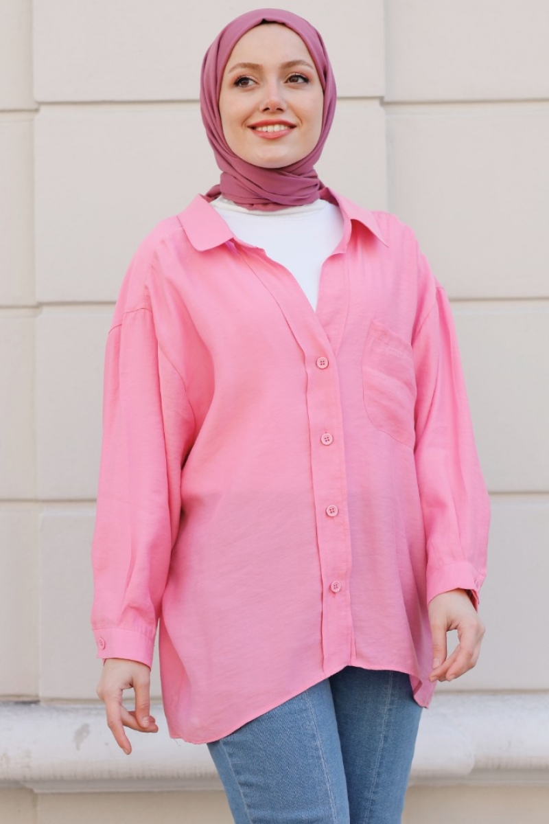 Aneska Pembe Gömlek