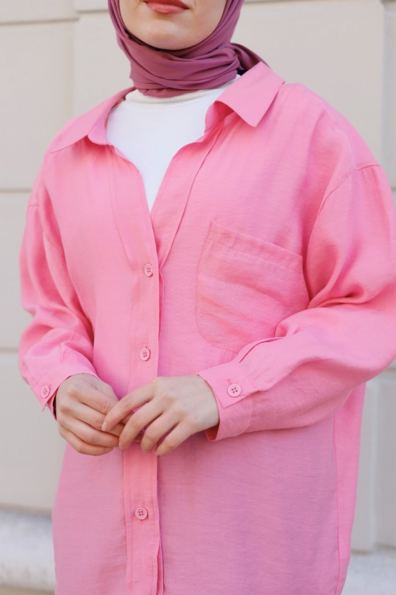 Aneska Pembe Gömlek