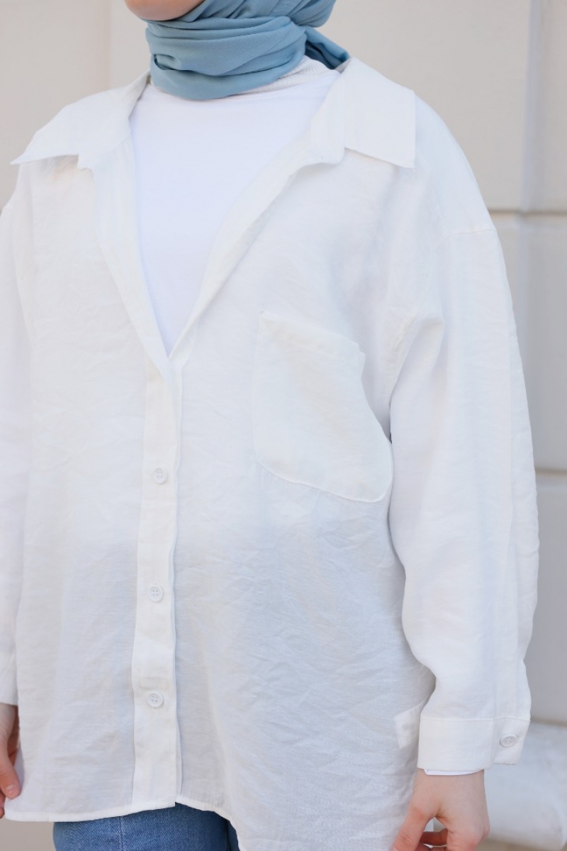 Aneska Beyaz Gömlek