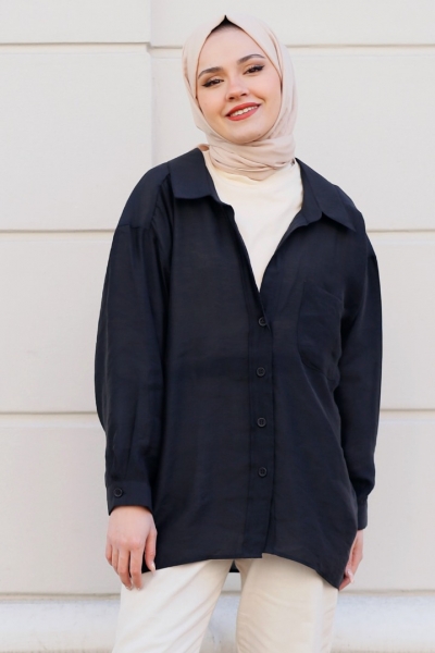 Aneska Siyah Gömlek