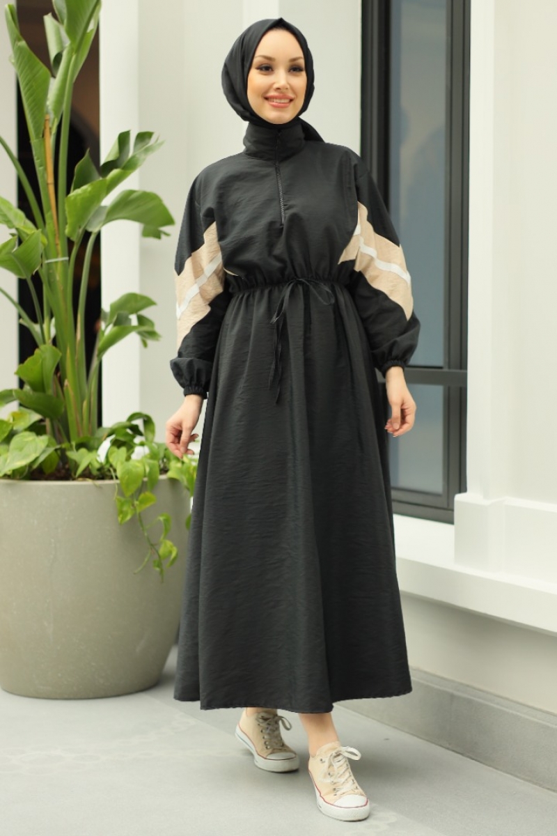 Aneta Siyah Elbise