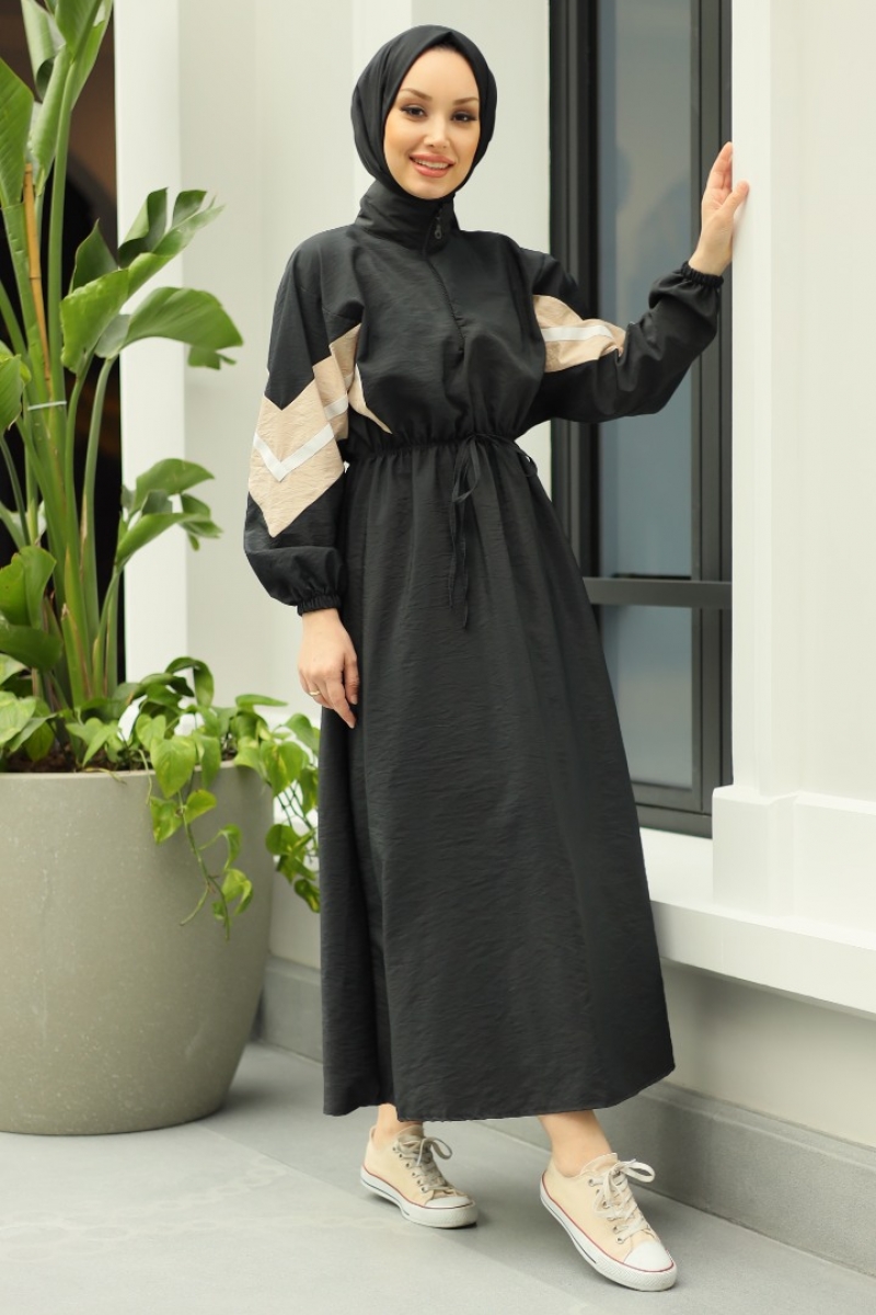 Aneta Siyah Elbise