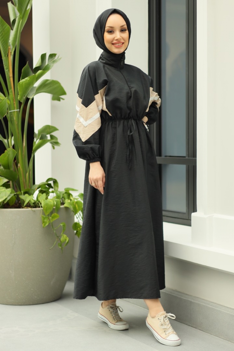Aneta Siyah Elbise