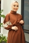 Aneta Kahverengi Elbise