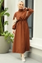 Aneta Kahverengi Elbise