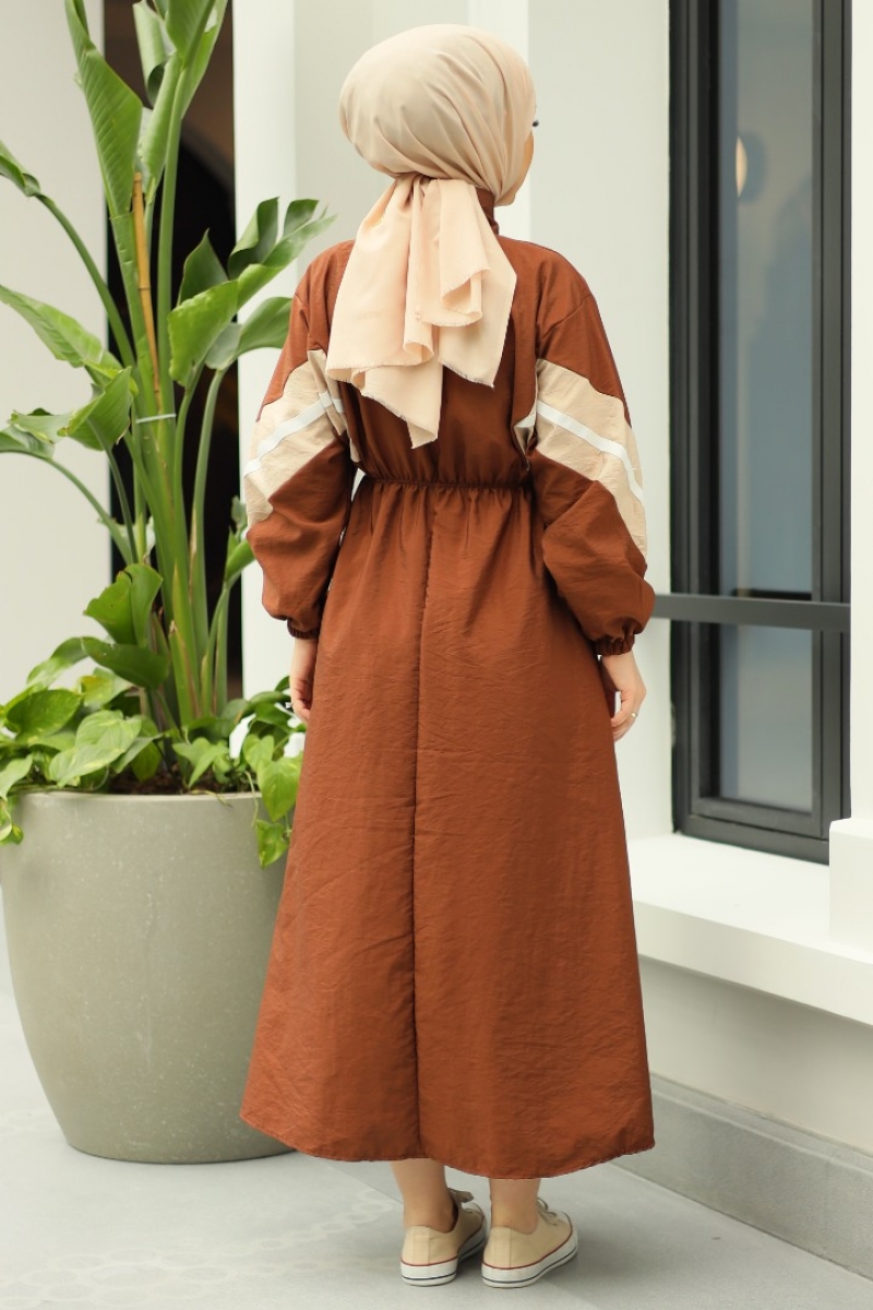 Aneta Kahverengi Elbise