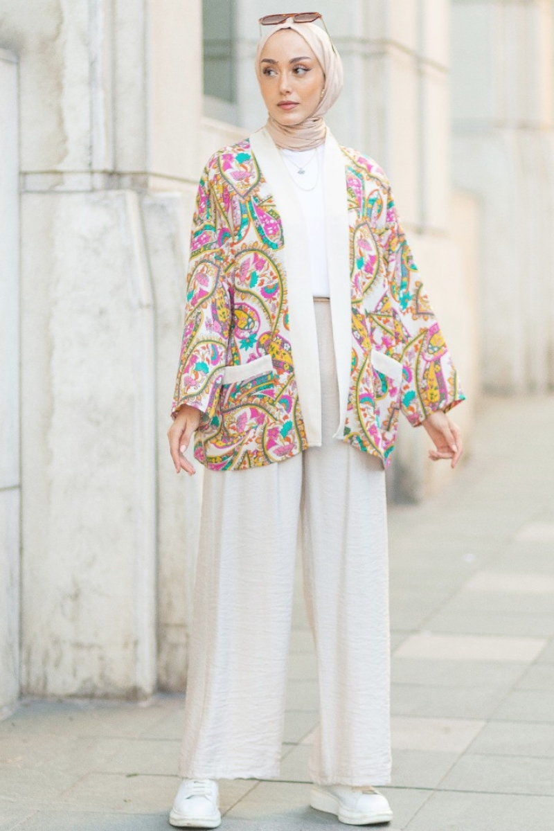 Angela Pembe Kimono