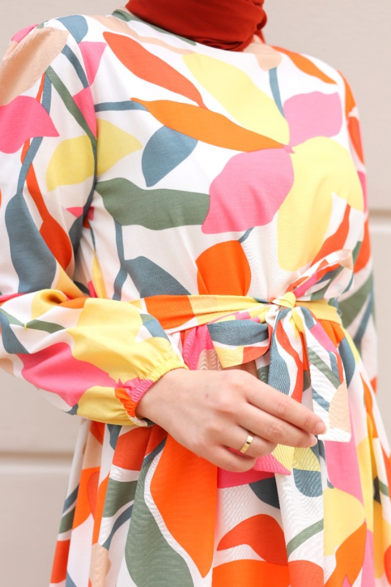 Anjeli Turuncu Elbise