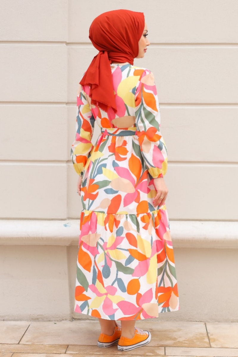 Anjeli Turuncu Elbise