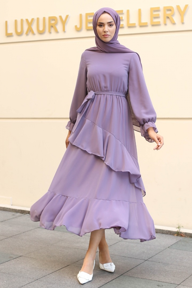 Antona Mor Şifon Elbise