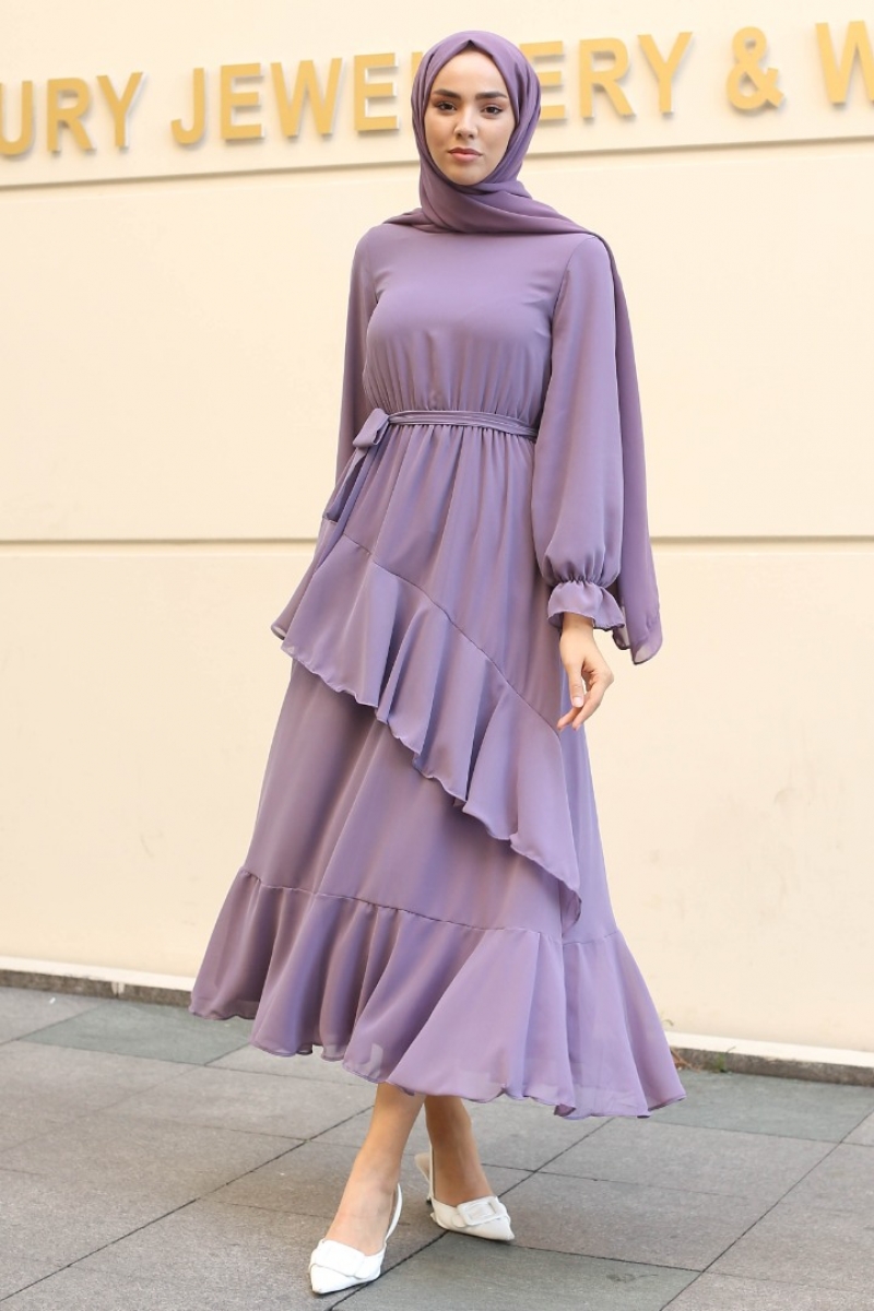 Antona Mor Şifon Elbise