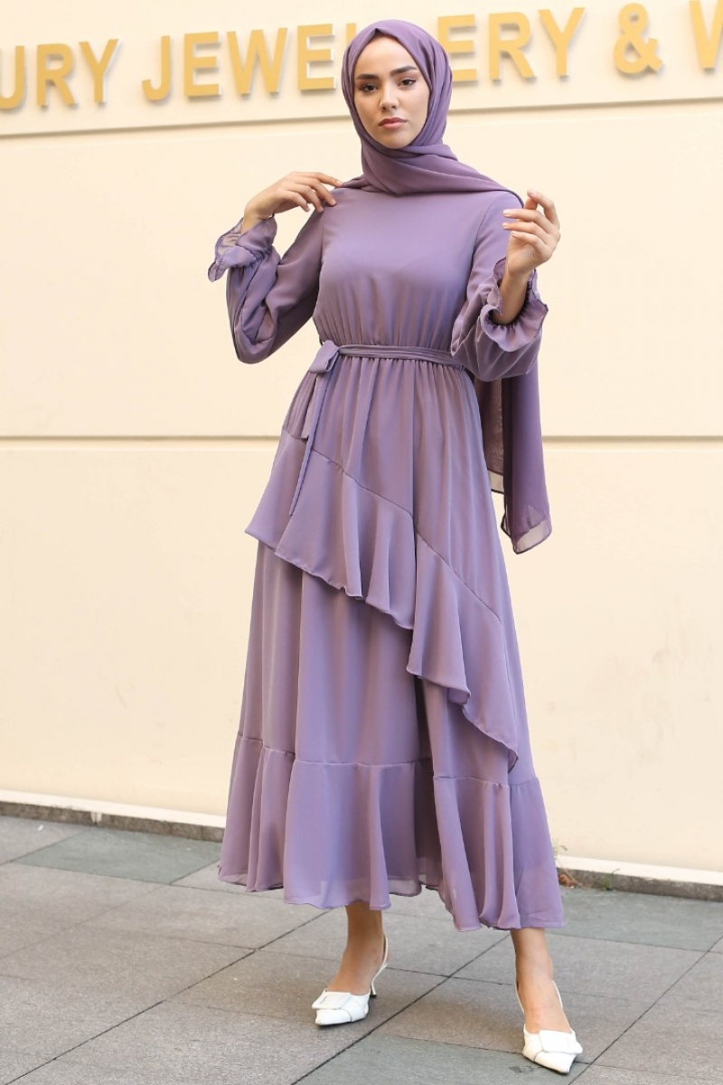 Antona Mor Şifon Elbise