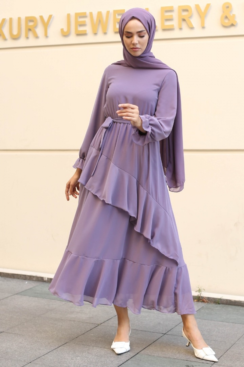 Antona Mor Şifon Elbise