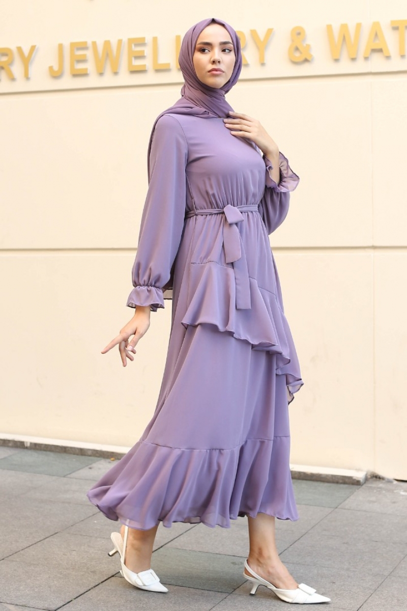 Antona Mor Şifon Elbise
