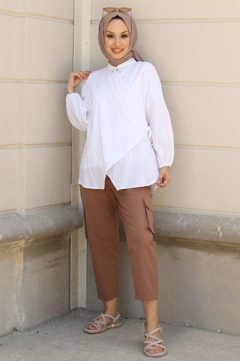 Anuva Beyaz Tunik