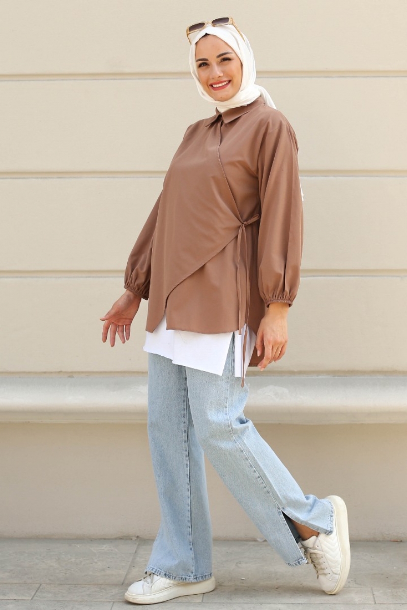 Anuva Açık Kahverengi Tunik