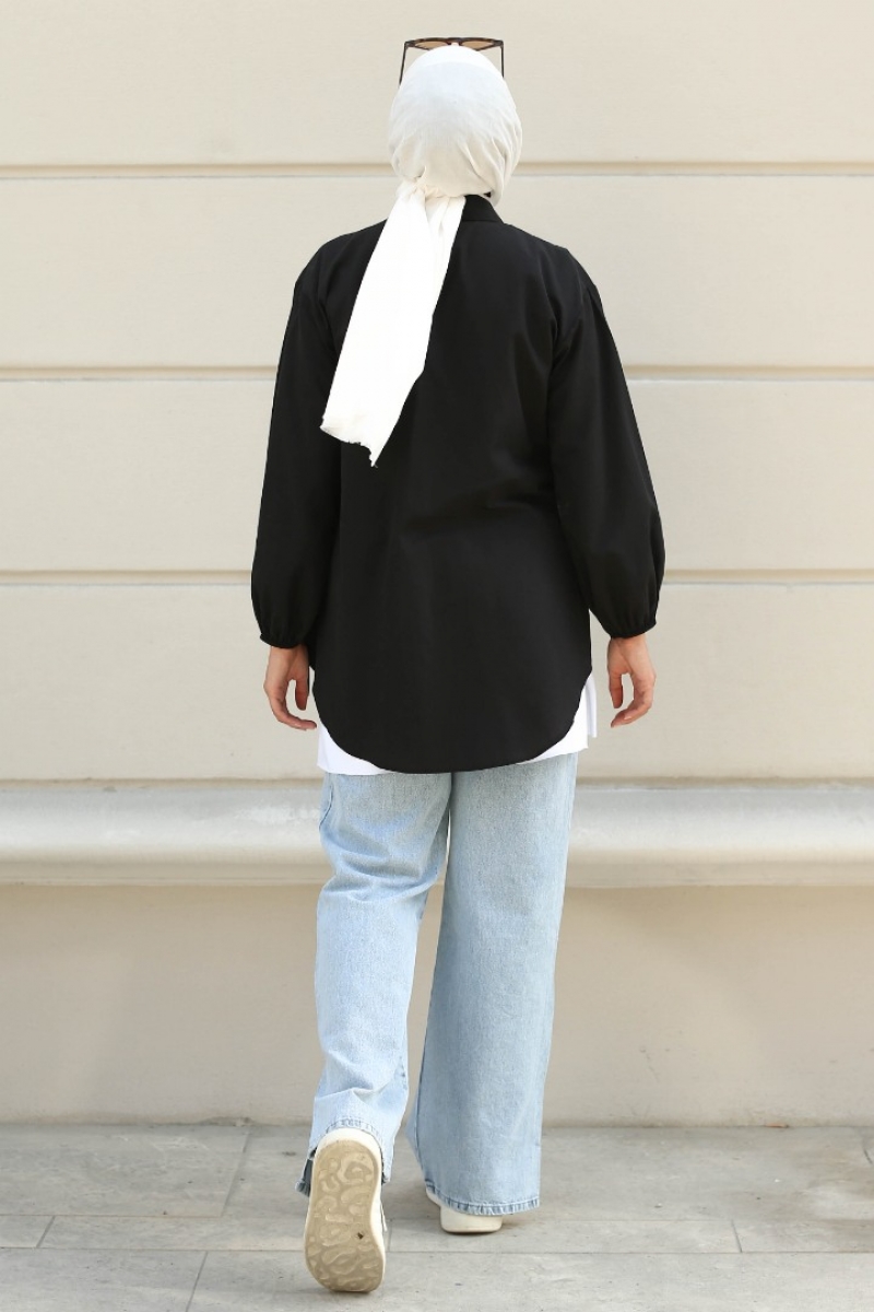 Anuva Siyah Tunik