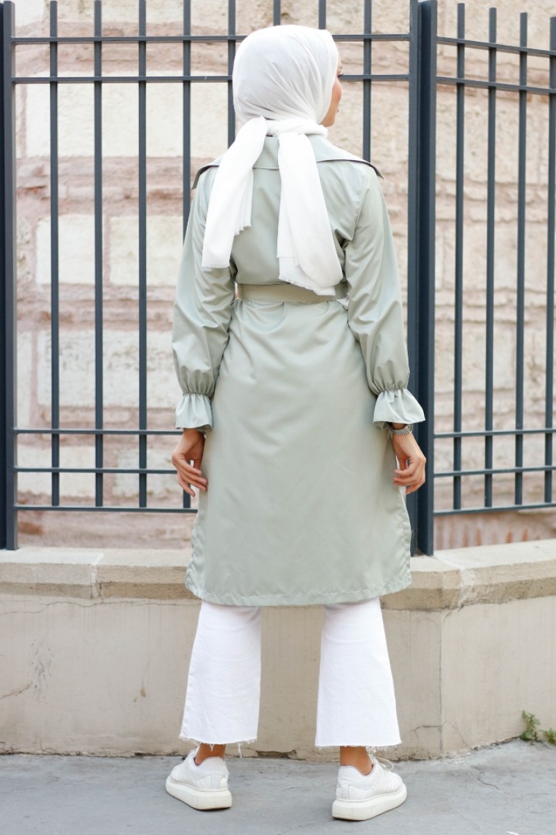 Ariana Mint Yeşili Trençkot
