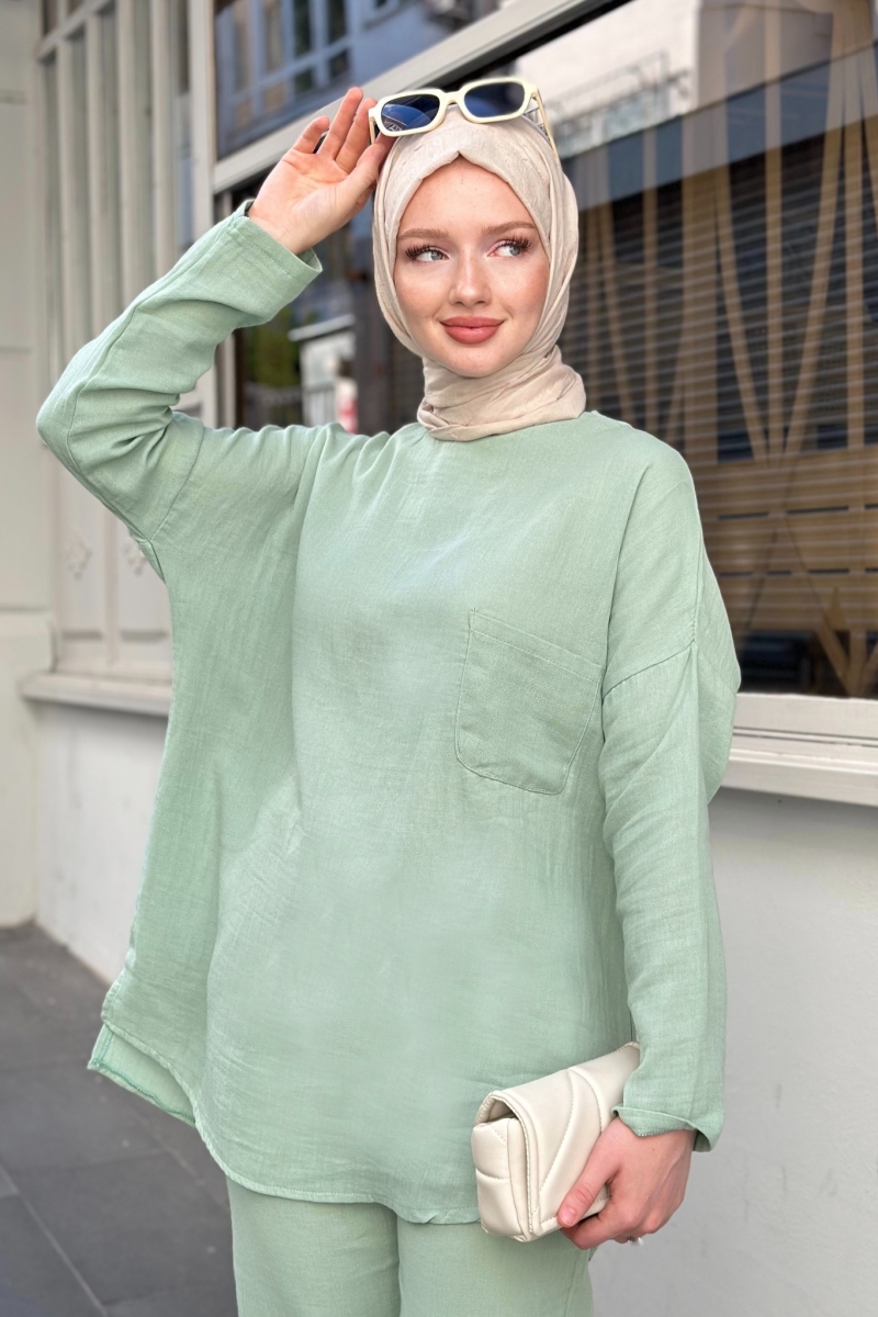 Ariya Mint Yeşili Tunik